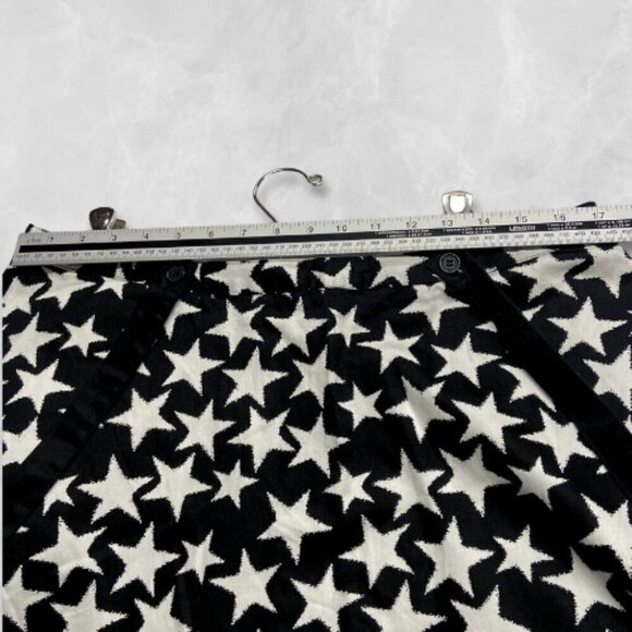 Tripp NYC Star Print Skirt Zipped Closure Detachable Strap Black White XL W NWOT - Picture 6 of 12